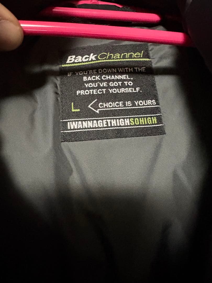 ナンガ　BackChannel ブラック ダウンベスト Lサイズ