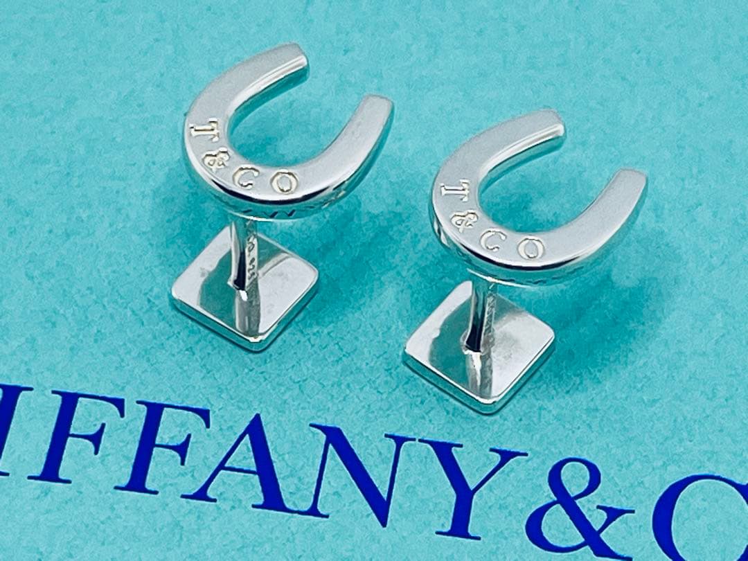 c753 ティファニー　希少　美品　ホースシュー　カフリンクス　925 蹄鉄　蹄