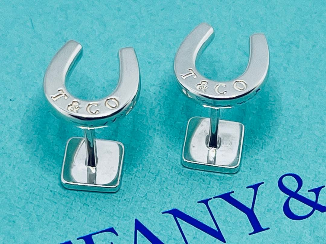 c753 ティファニー　希少　美品　ホースシュー　カフリンクス　925 蹄鉄　蹄