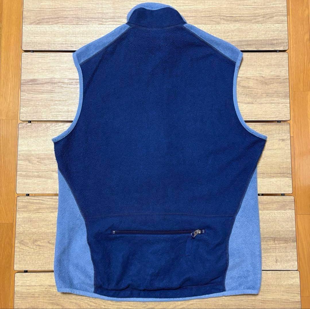 パタゴニア 00年 usa製 フライヤーフリースベスト 刺繍ロゴ 水色 M 希少