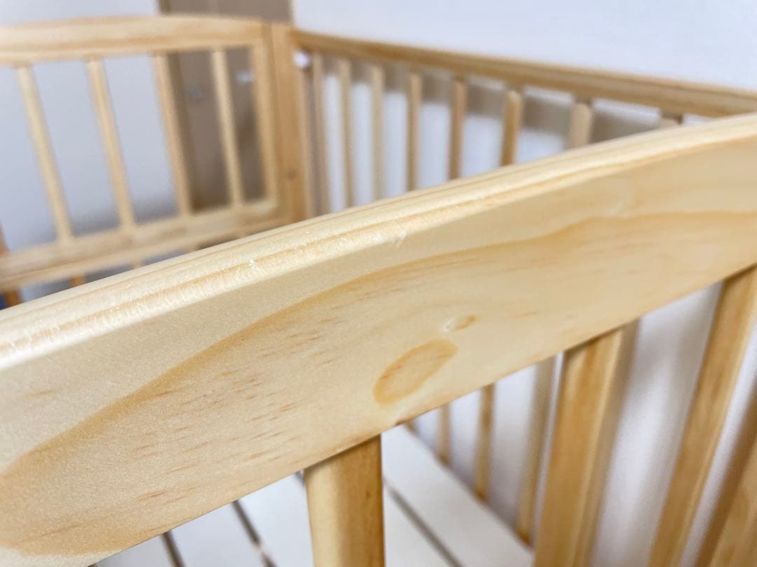 【新品同様】ベビーベッド 大和屋 ノモック ミニ Wオープンハイタイプ