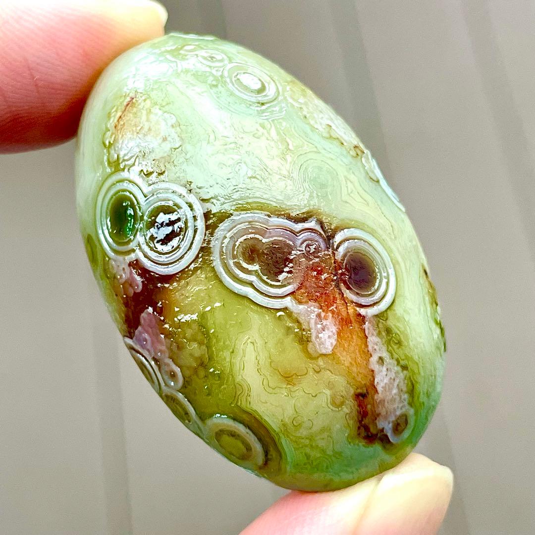 ゴビ瑪瑙 原石 S717 ゴビ石 天眼石 鉱物 標本 49.5ｇ