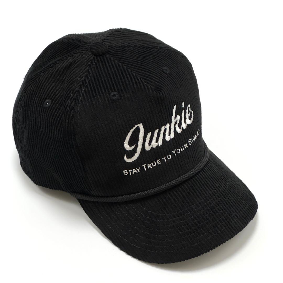 【コーデュロイ】Junkie トラッカーキャップ ブラック