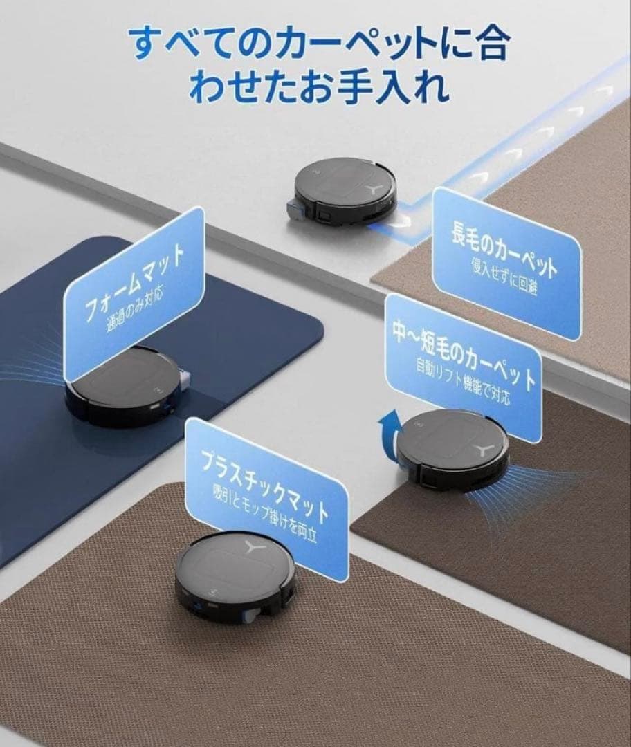 ECOVACS エコバックスDEEBOT T80 OMNI黒色 ロボット掃除機