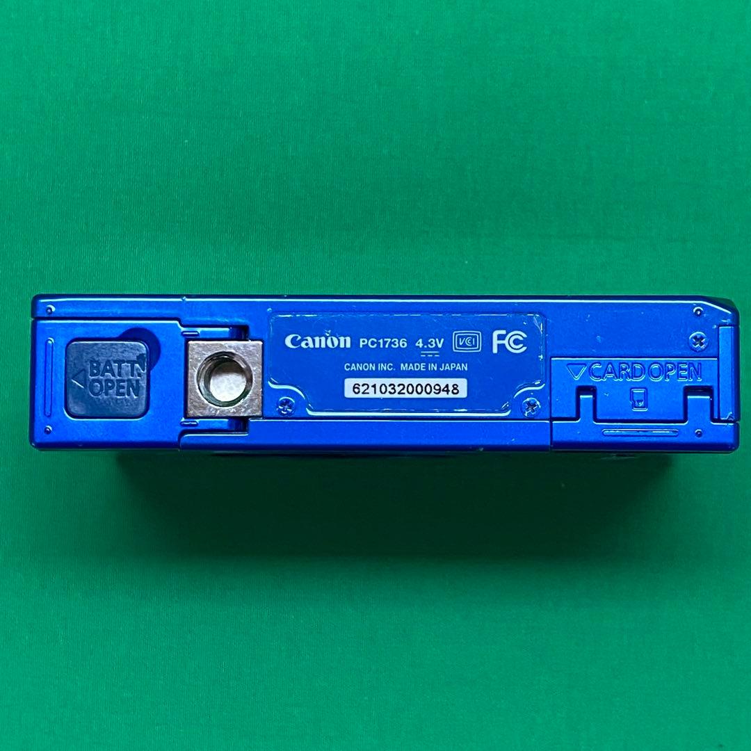 Canon IXY3 ブルー 動作品　バッテリー 充電器