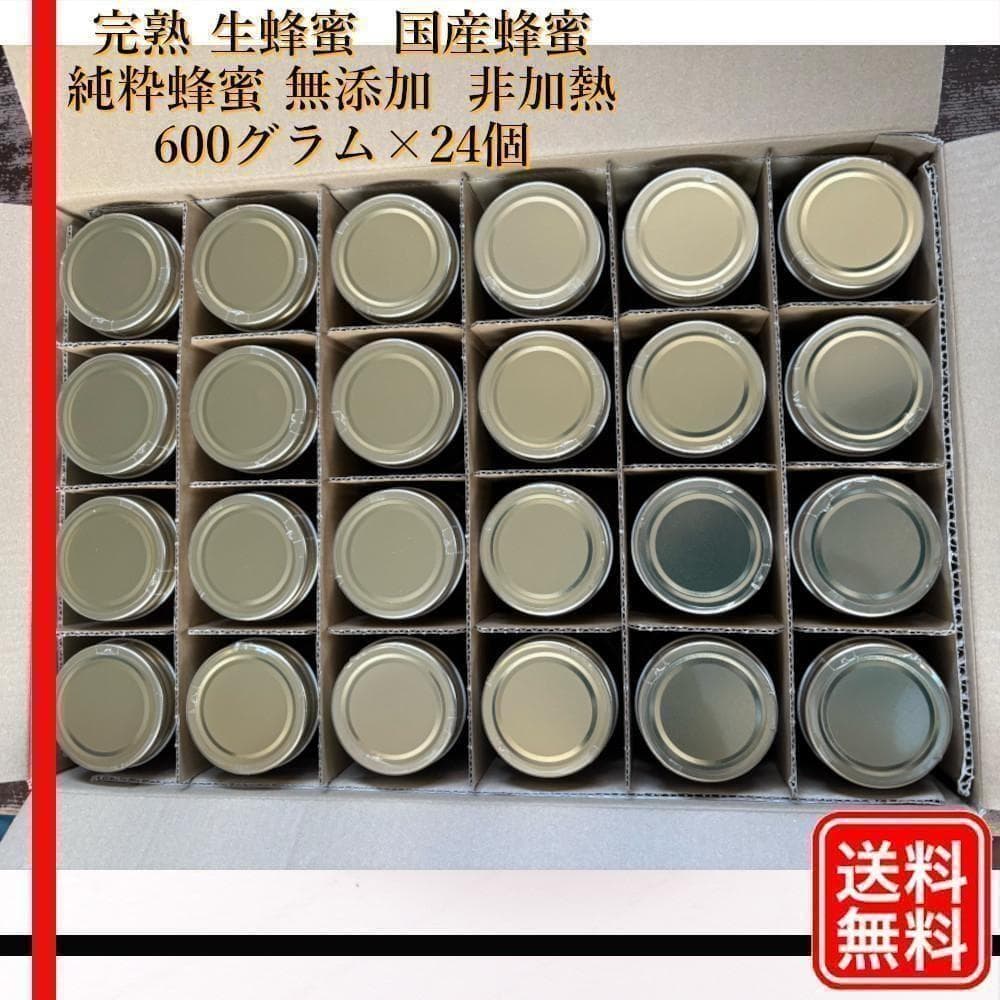 つかもと はちみつ 完熟 生 国産 純粋蜂蜜 無添加 非加熱 600g 24個