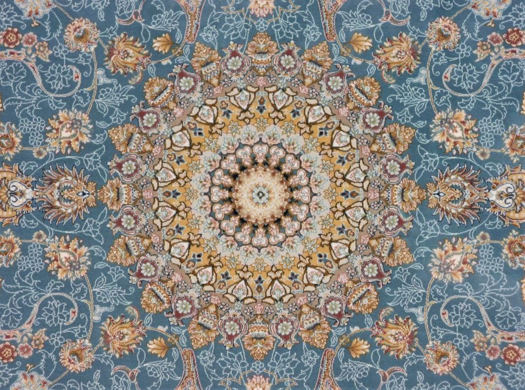 225万ノット！超高密度織 絨毯！本場 イラン産100×150cm‐200151