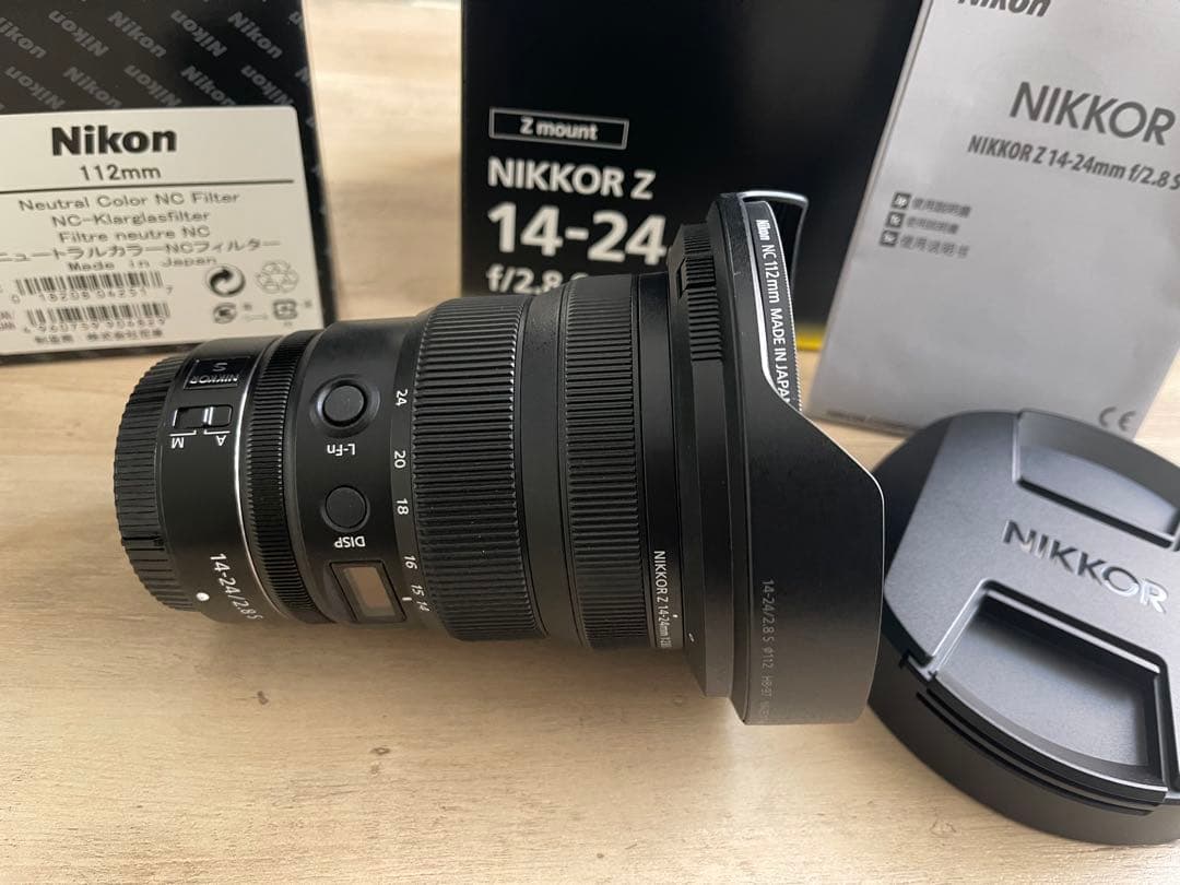 Nikon Z 14-24mm f/2.8 S 別売り112mmフィルター付き