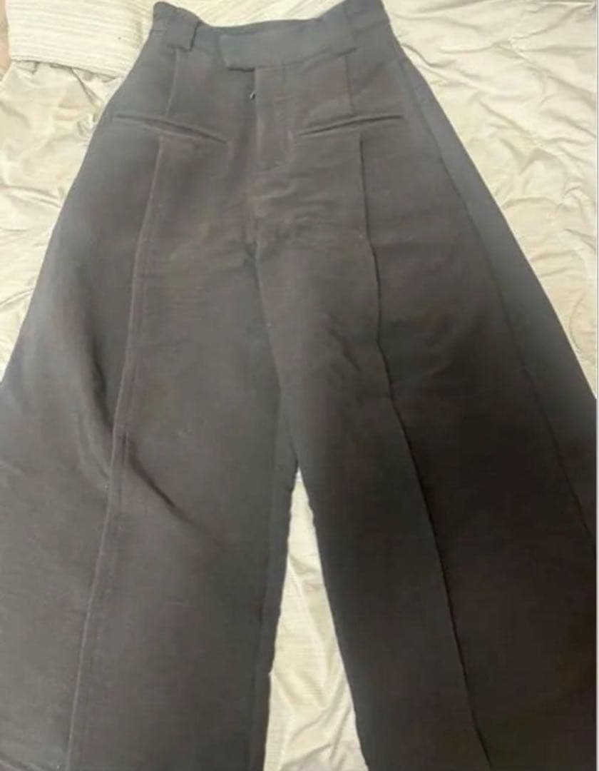 Fax copy express ワイドスラックス ブラック Sサイズ