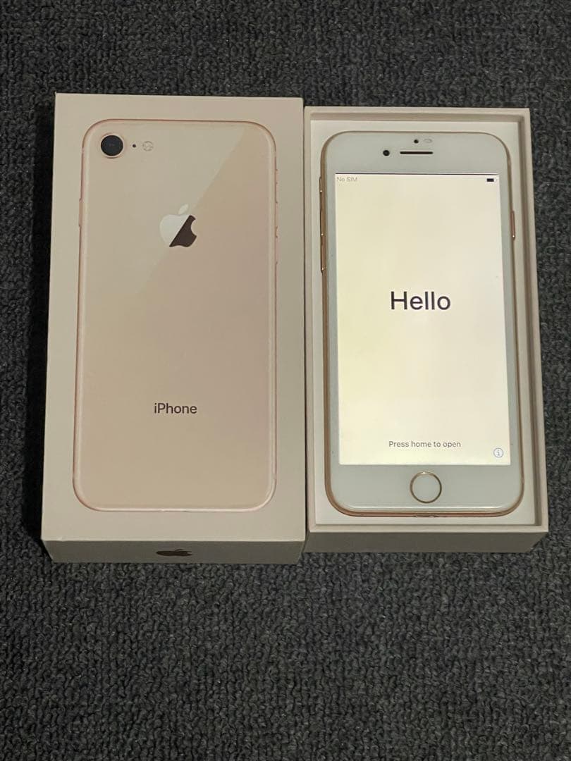 iPhone 8 64GB ゴールド SIMフリー 箱・充電器付き