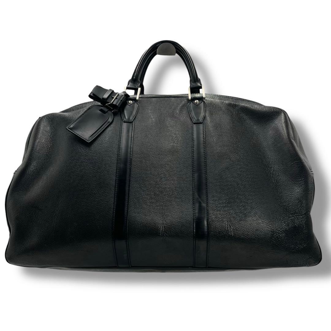 良品 ルイヴィトン タイガ レザー ボストン バッグ レディース キーポル55