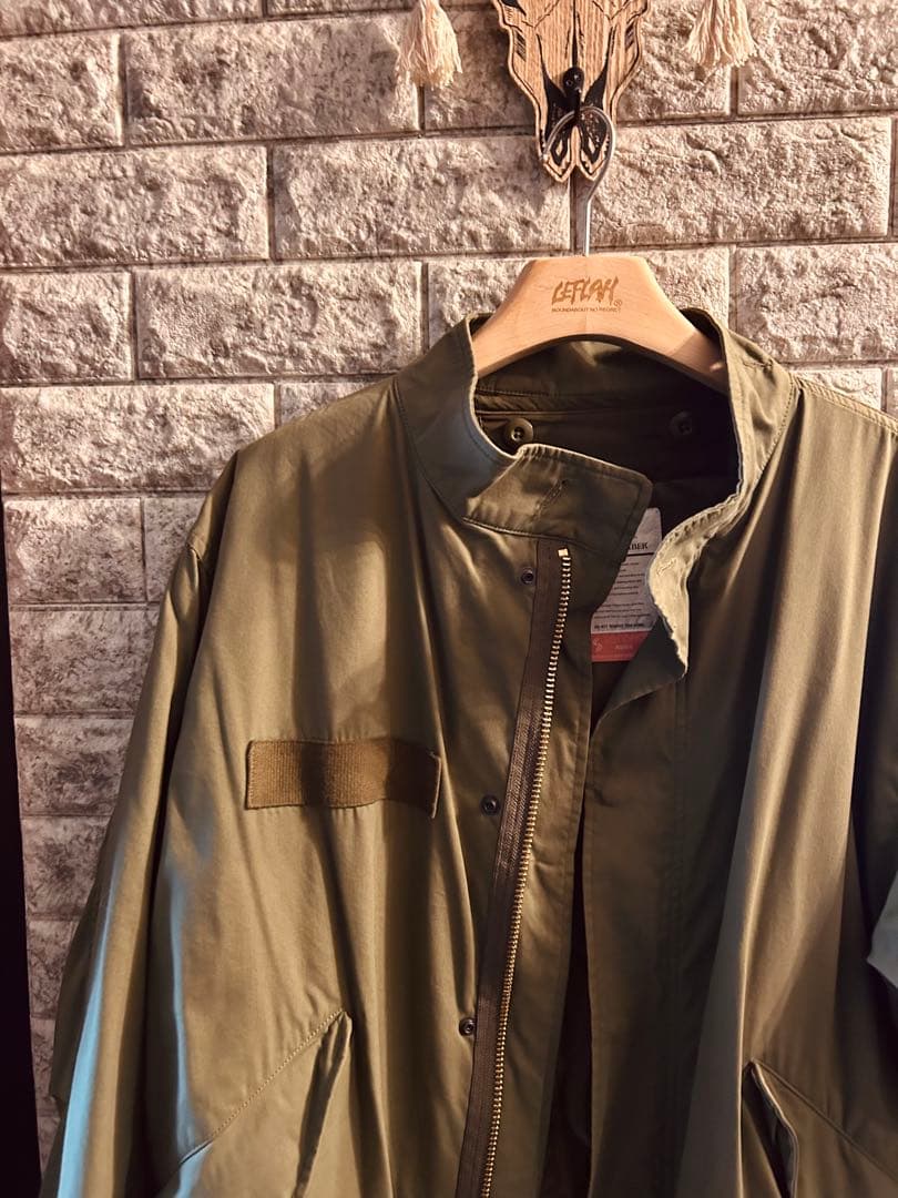 BACK NUMBER ミリタリージャケット Mサイズ オリーブ モッズコート