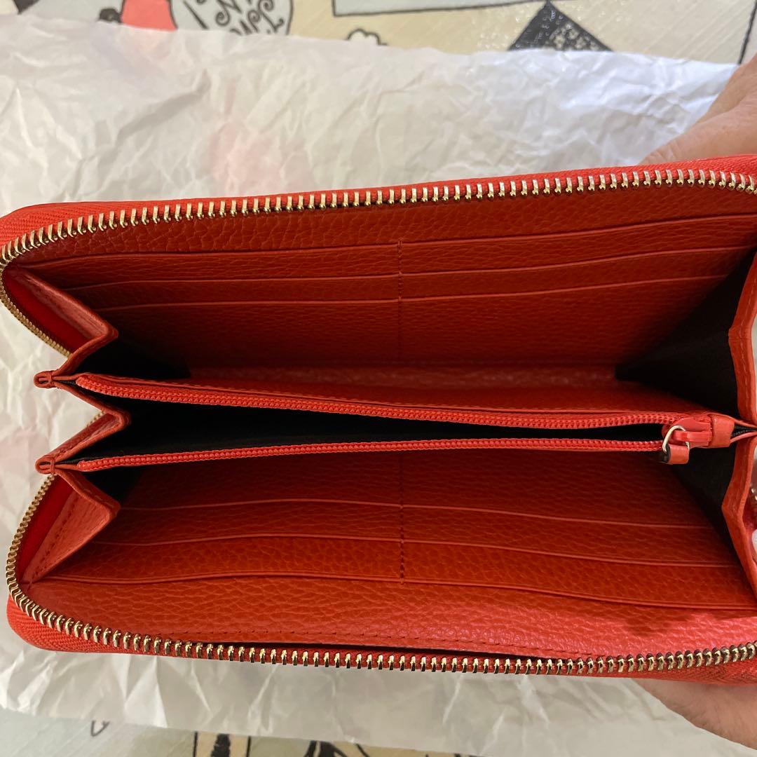 極美品　GUCCI グッチ 長財布 ラウンドファスナー キャンバス