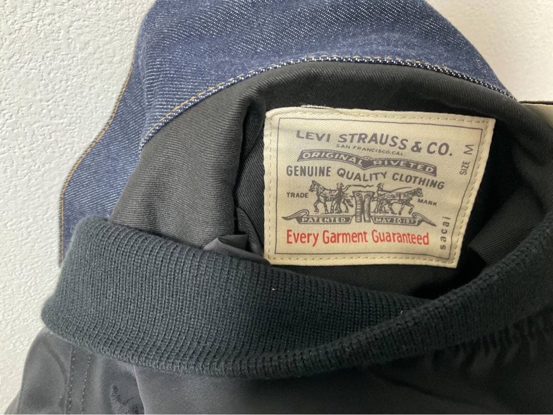 sacai Levi’s reversible blouson Black 2