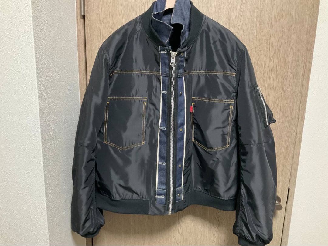 sacai Levi’s reversible blouson Black 2