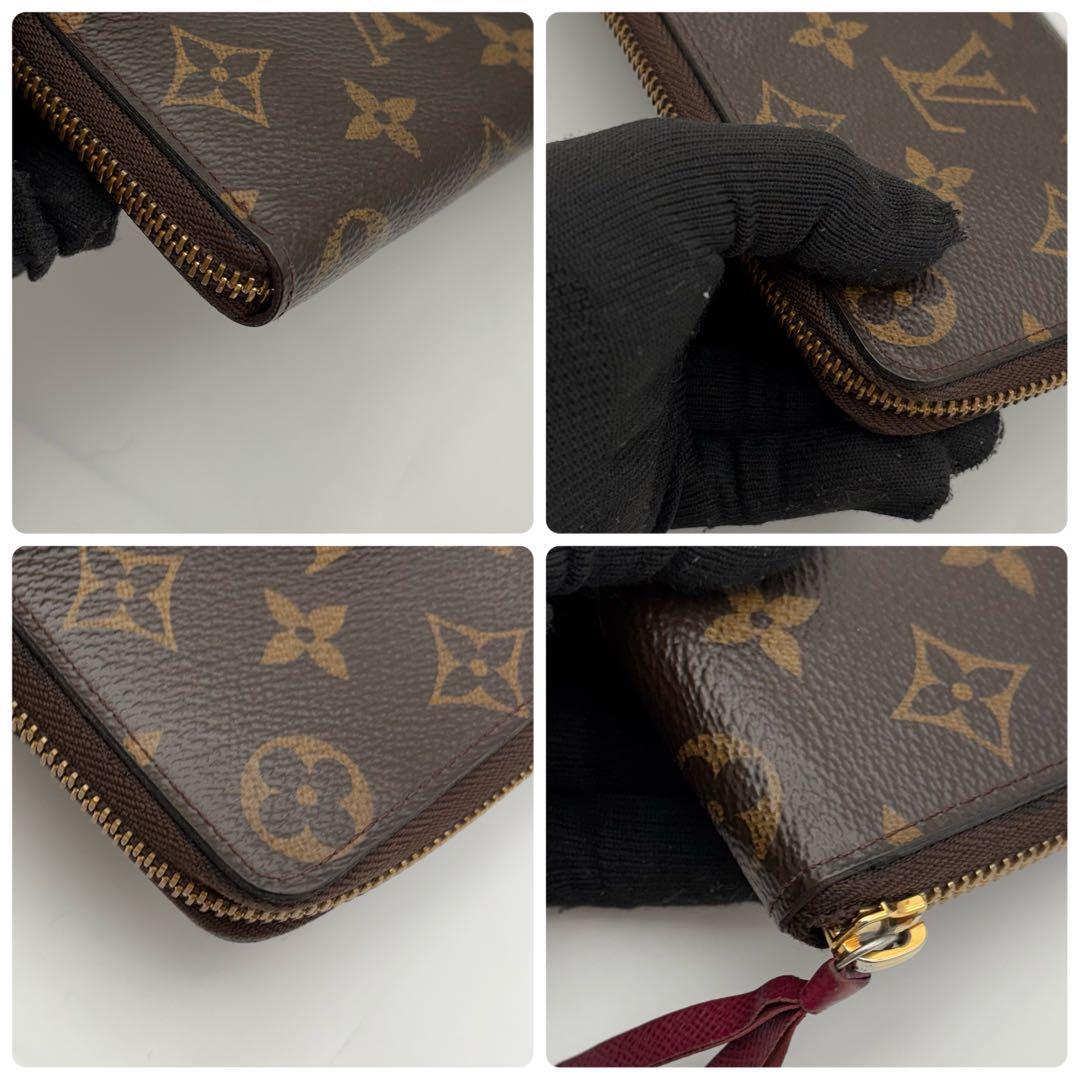 ルイヴィトン モノグラム ポルトフォイユ クレマンス 長財布 フューシャ