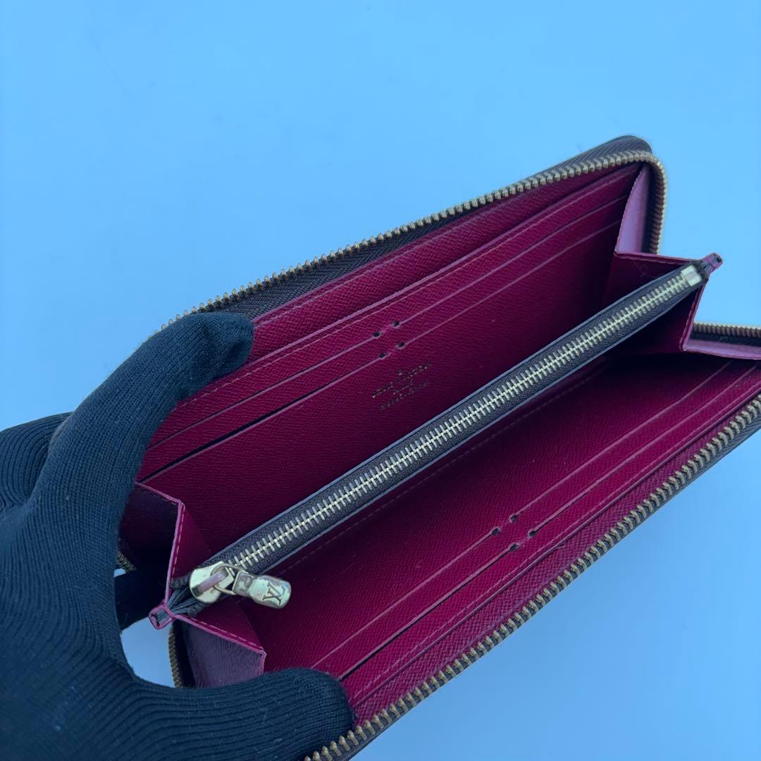 ルイヴィトン モノグラム ポルトフォイユ クレマンス 長財布 フューシャ