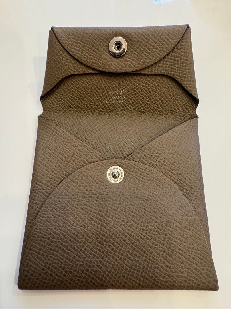 【エルメス】バスティア/ケース/エトゥープ/刻印:Z