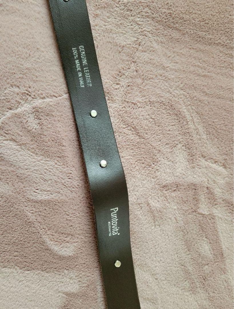 Puntovita 本革 コンチョベルト　グレージュ