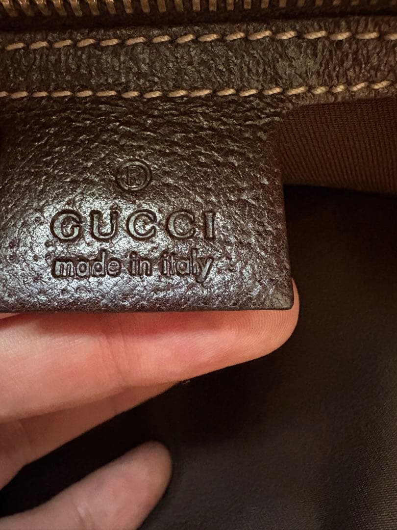 GUCCI トートバッグ ベージュ ブラウン