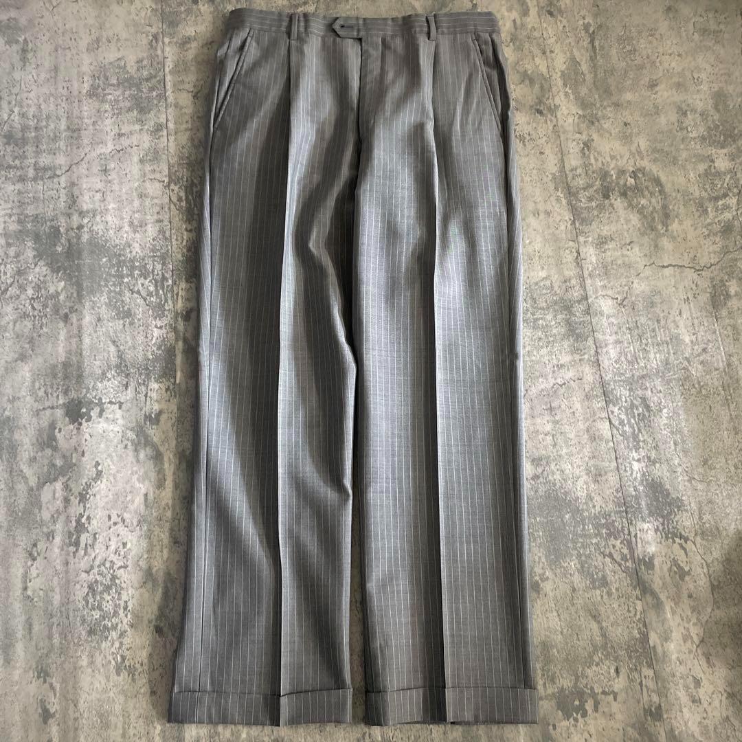 【極美品】 高級シングル ストライプスーツ × ARMANIネクタイ L