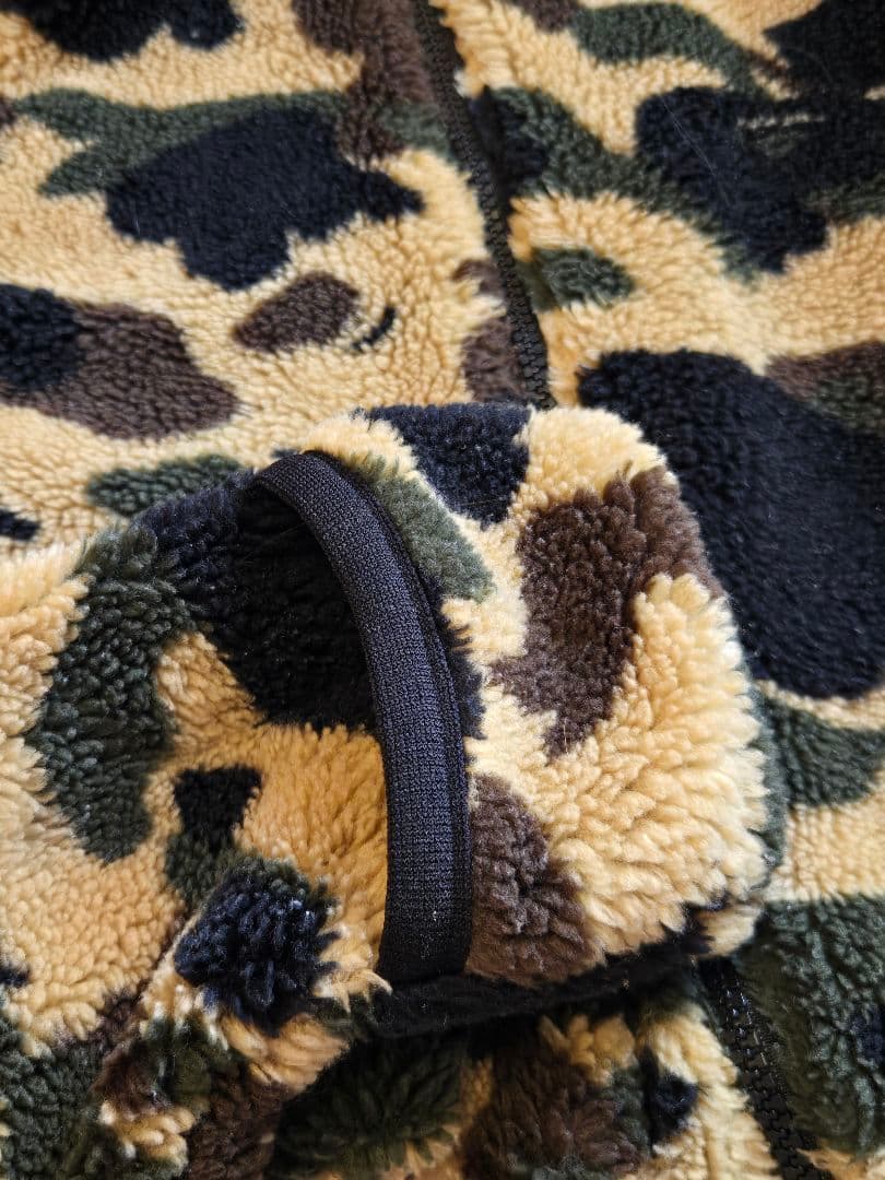 BAPE KIDS 迷彩柄 もこもこロンパース 70cm