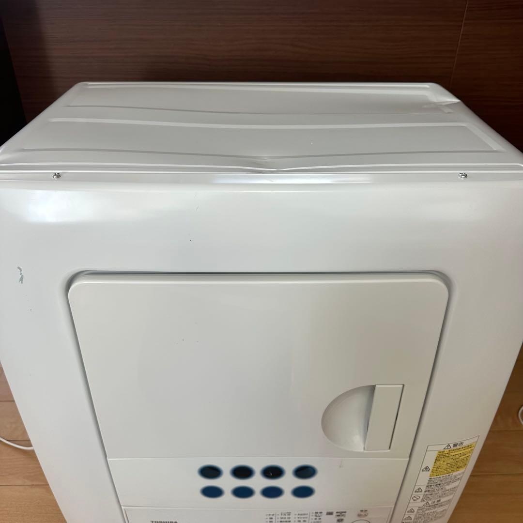 東芝 衣類乾燥機 ED-458 4.5kg ピュアホワイト 2023年製