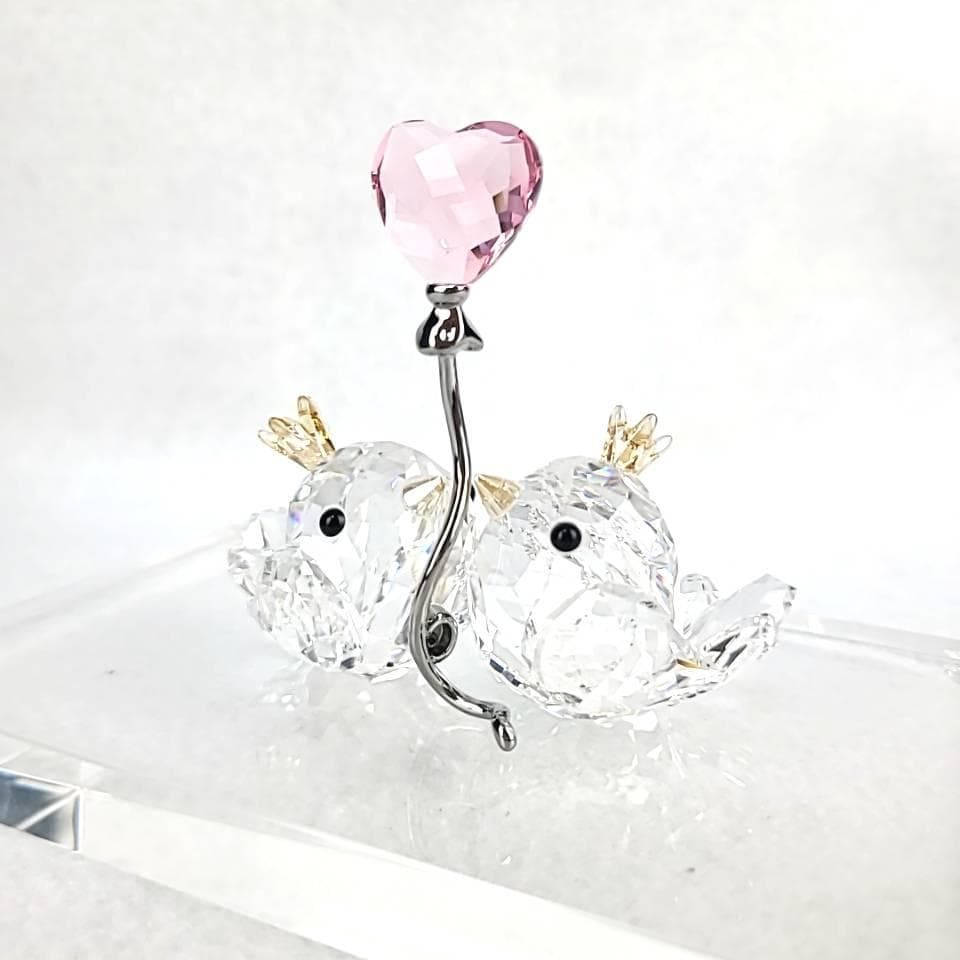 ⚫︎美品◎スワロフスキー　ラブバード　ピンクハート　箱つき　5492226 3