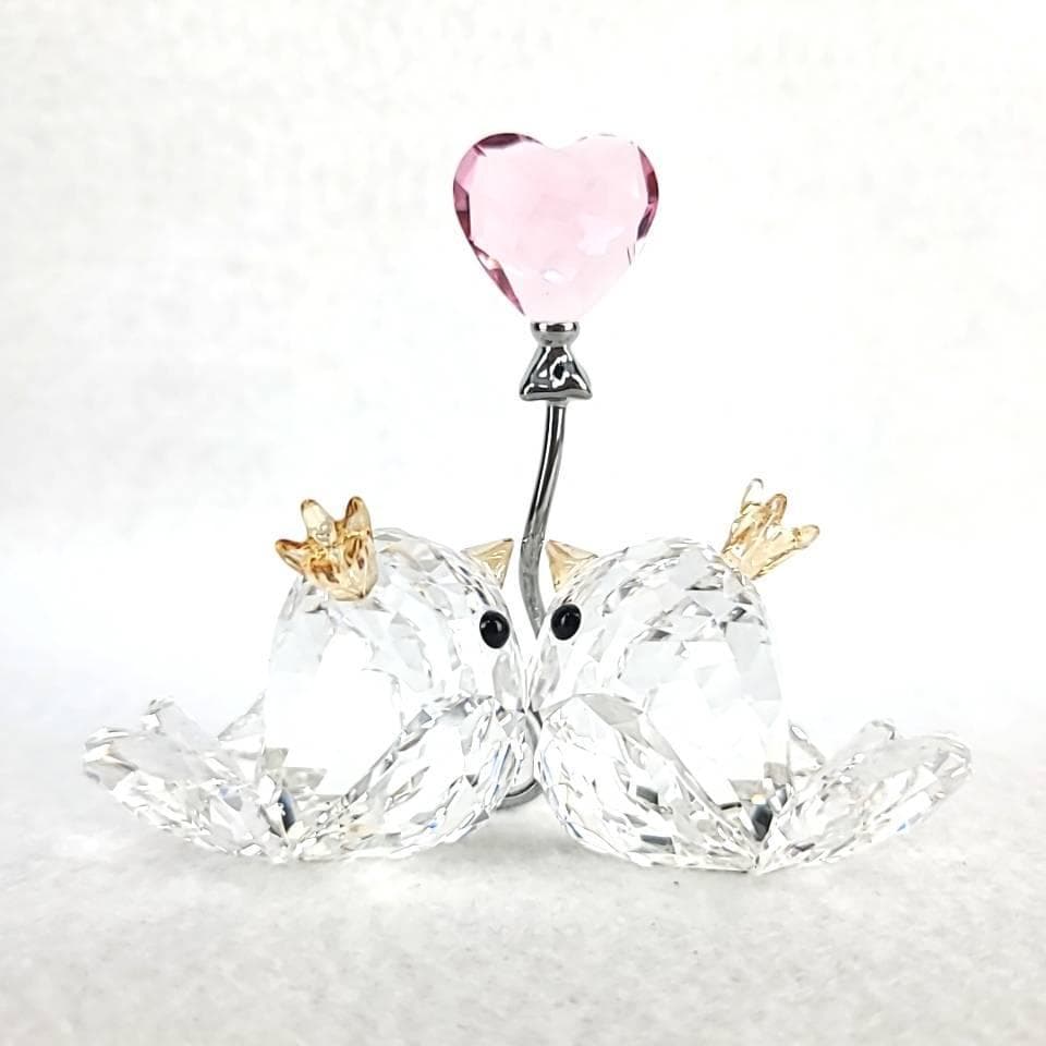 ⚫︎美品◎スワロフスキー　ラブバード　ピンクハート　箱つき　5492226 3