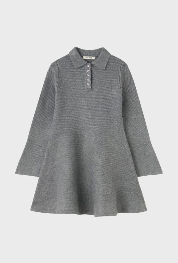 THE TOE Reims Flare Onepiece グレー　M