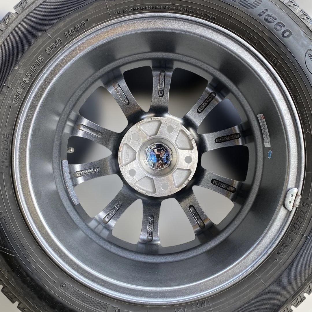 中古バリ溝ヨコハマスタッドレスセット185/65R15現行フリード 送料無料