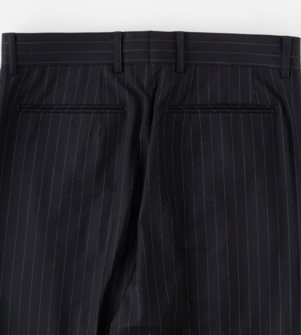 パンツ NEAT 140's Wool Pinstripe STANDARD NAVY