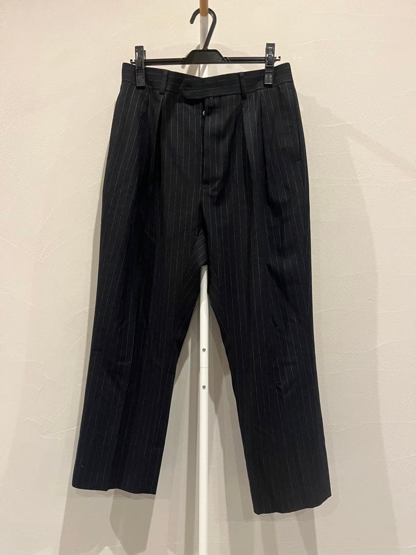 パンツ NEAT 140's Wool Pinstripe STANDARD NAVY