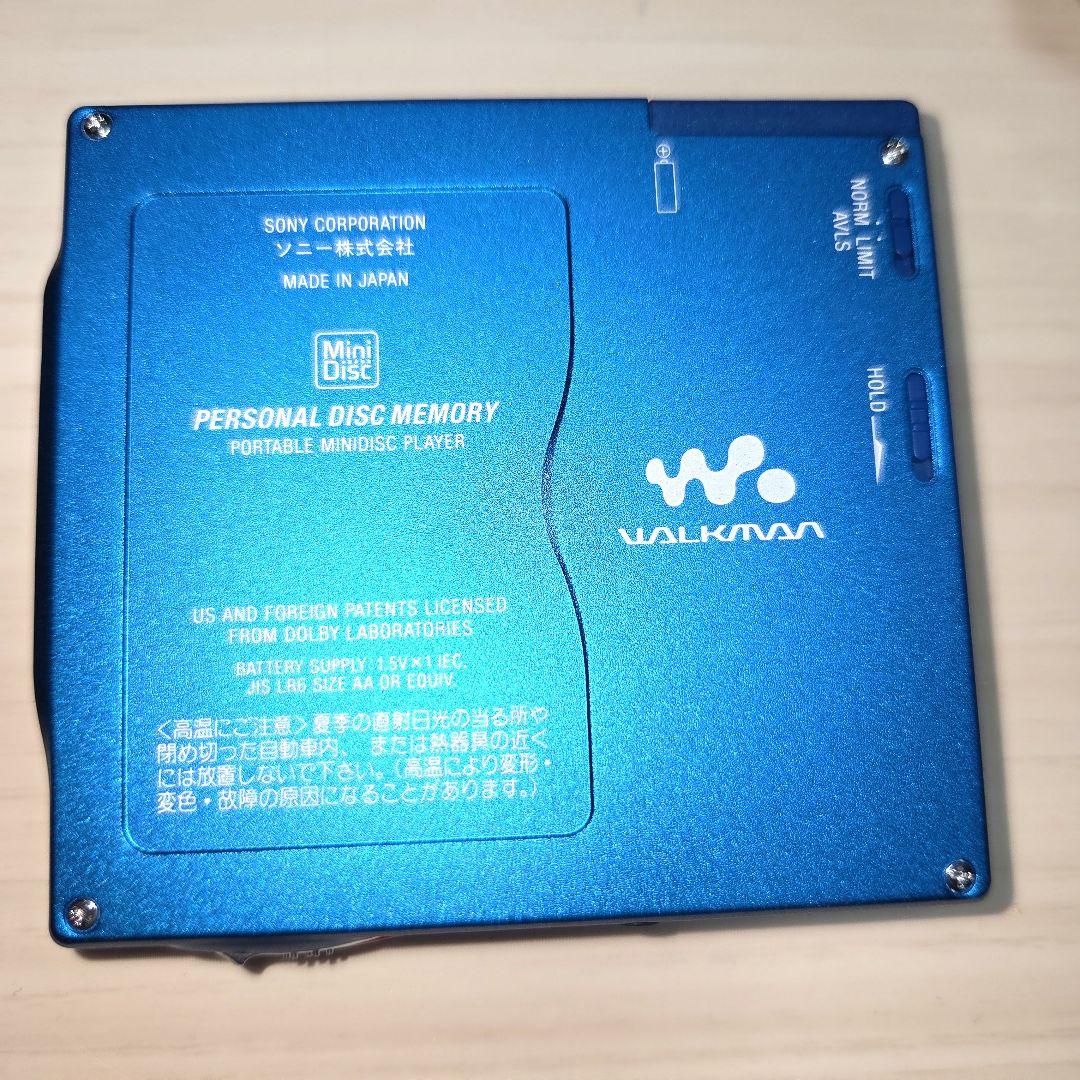 SONY MDウォークマン MZ-E700 ブルー 完品 動作確認◎ほぼ未使用