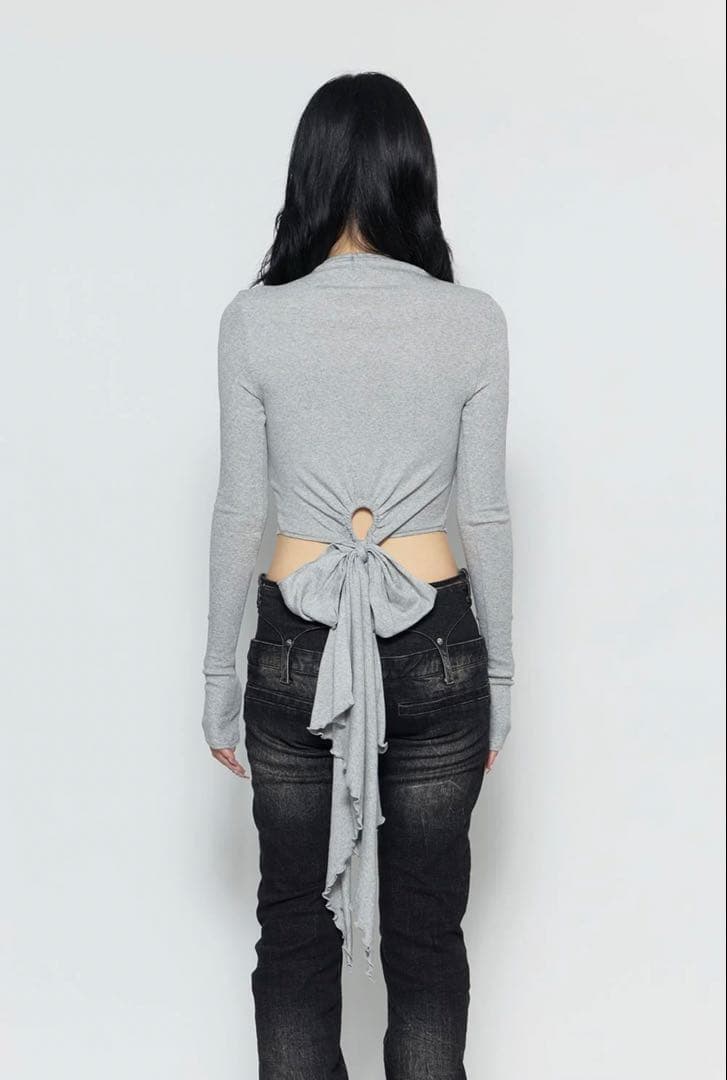 トップス S ribbon tail tops THEREDTHREAD