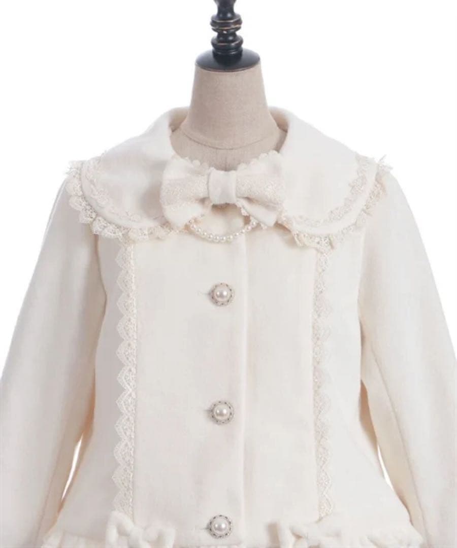 Chalmiere パールリボンショートコート