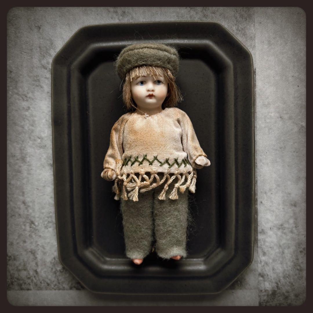 アンティーク 羊飼いの男の子 オールビスクドール ミニョネット