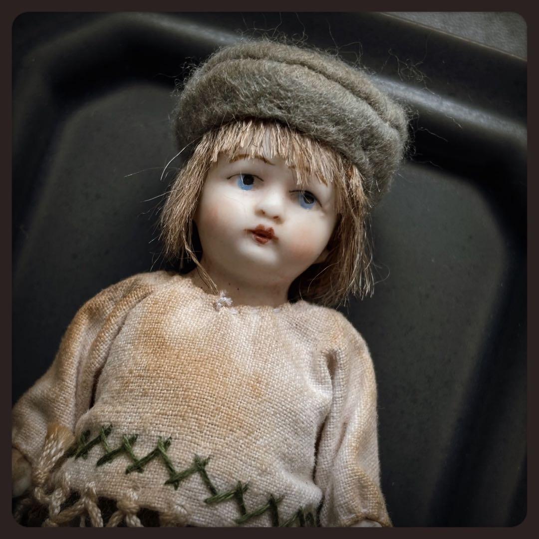 アンティーク 羊飼いの男の子 オールビスクドール ミニョネット