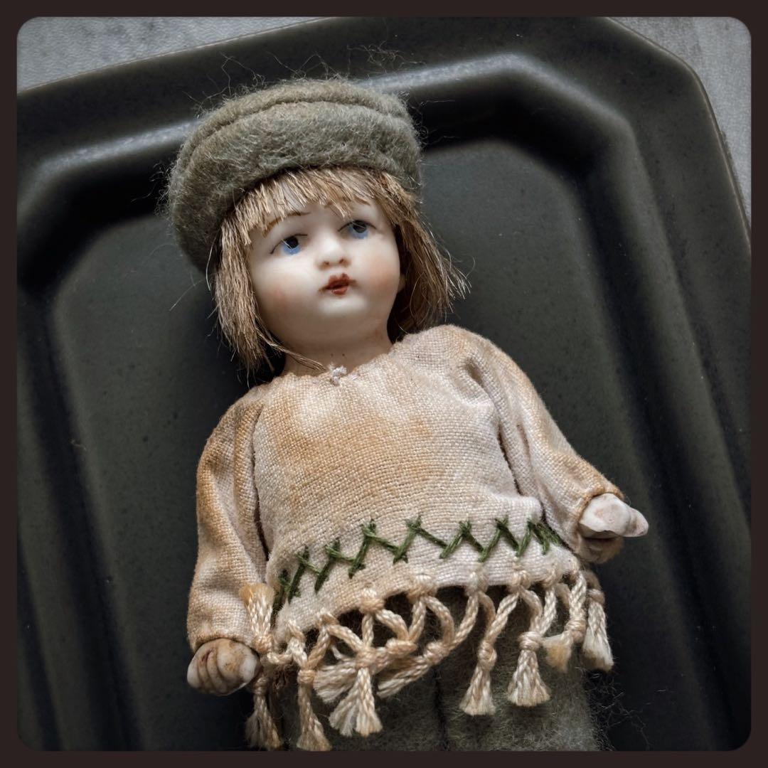 アンティーク 羊飼いの男の子 オールビスクドール ミニョネット