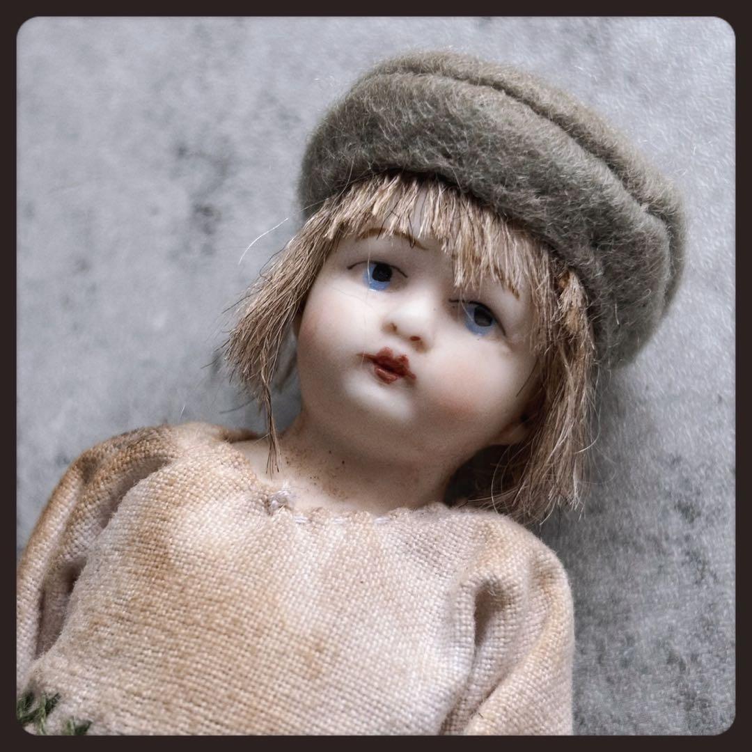 アンティーク 羊飼いの男の子 オールビスクドール ミニョネット