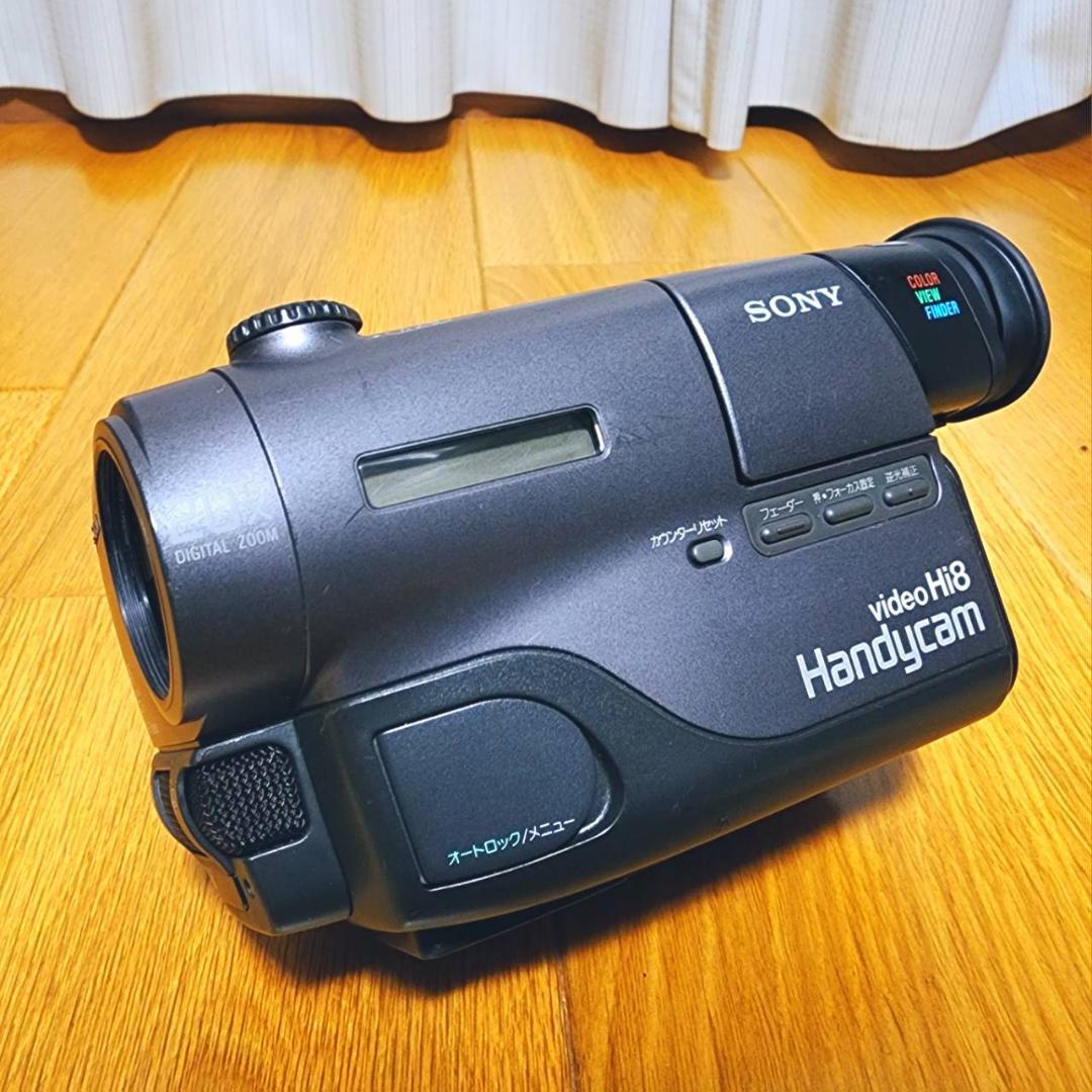 【動作確認済】高画質 SONY Hi8 8ミリ ビデオカメラ クレードルセット