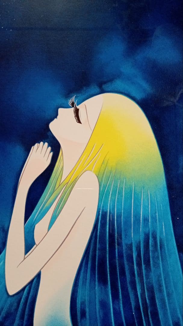 新品☆松本零士☆宇宙戦艦ヤマトシルクスクリーンテレサの祈り。118/250