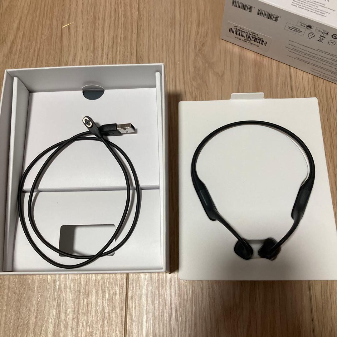 【匿名配送】SHOKZ OPENRUN MINI 骨伝導イヤホン ブラック