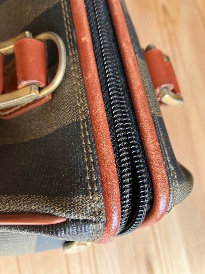 フェンディ【FENDY】ヴィンテージ　ペカン柄ミニボストンバッグ