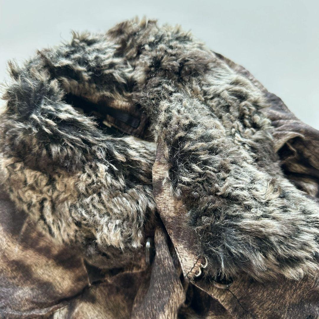 【美品】コムデギャルソン ファー ヒョウ柄 ポンチョ ジャケット XS