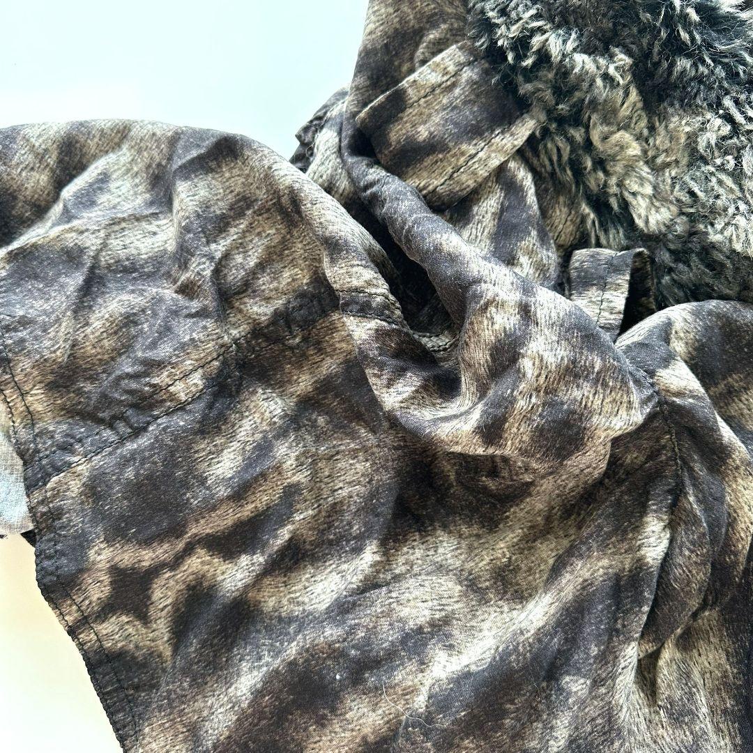 【美品】コムデギャルソン ファー ヒョウ柄 ポンチョ ジャケット XS