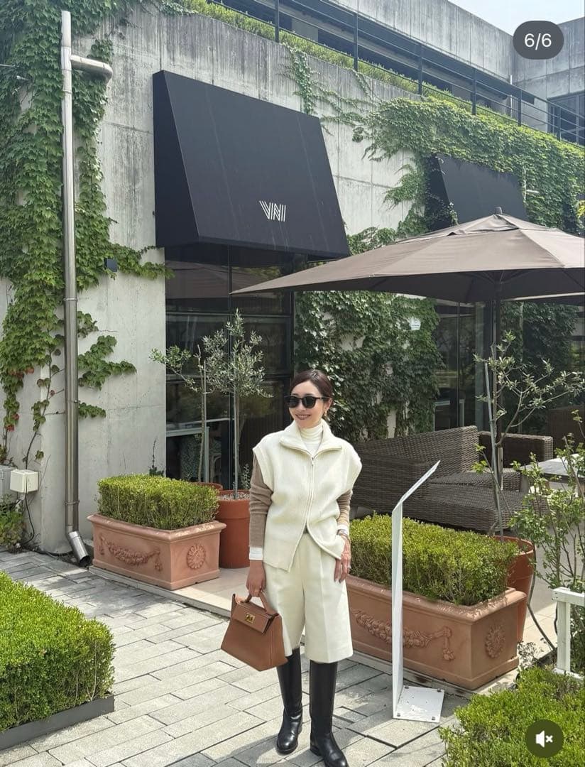 新品未使用　yonfa ヨンファ　バミューダパンツ　milk Sサイズ