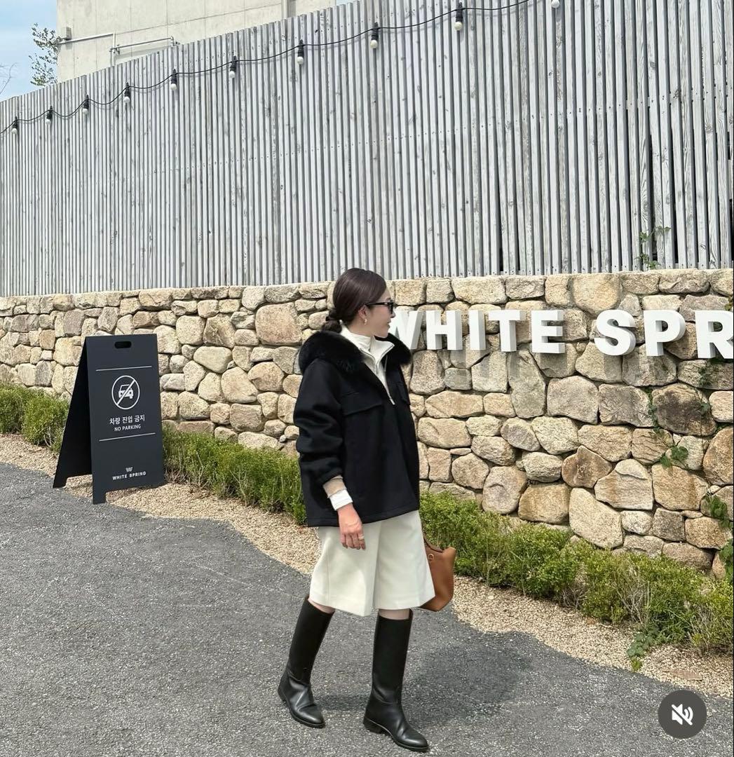 新品未使用　yonfa ヨンファ　バミューダパンツ　milk Sサイズ