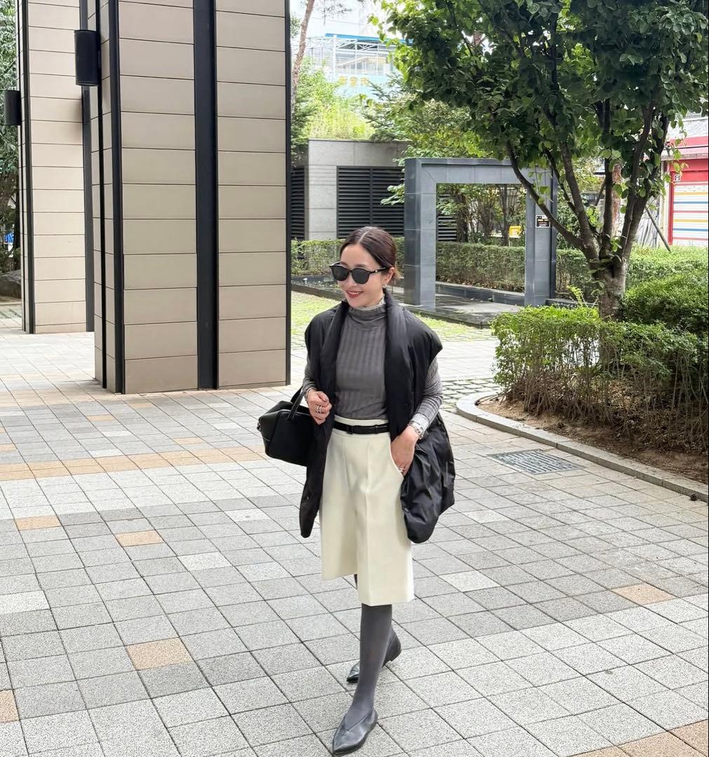 新品未使用　yonfa ヨンファ　バミューダパンツ　milk Sサイズ