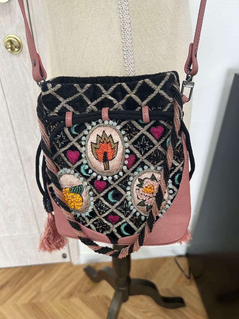 ⭐︎JAMIN PUECH⭐︎ビーズ2way巾着バッグ